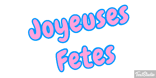 Joyeuses Fêtes Efekt tekstowy