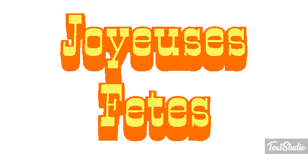 Joyeuses Fêtes Efekt tekstowy