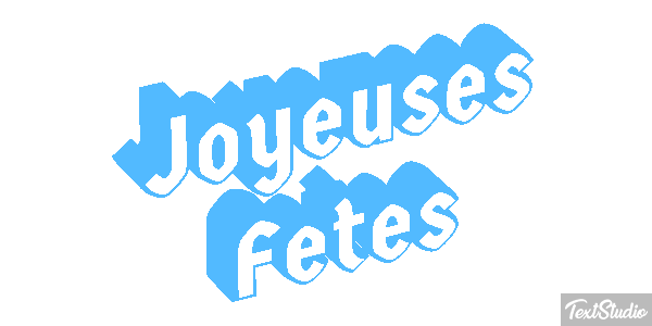Joyeuses Fêtes Efekt tekstowy