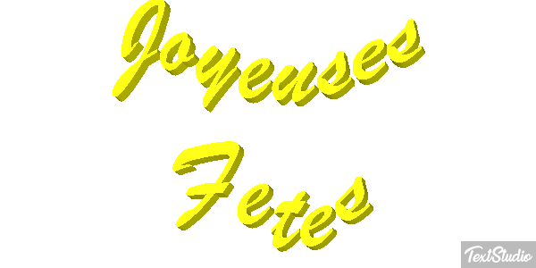 Joyeuses Fêtes Efekt tekstowy
