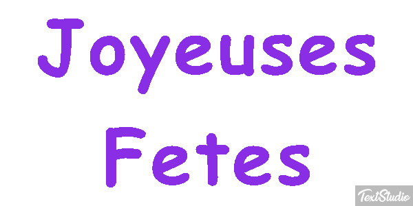 Joyeuses Fêtes Efekt tekstowy