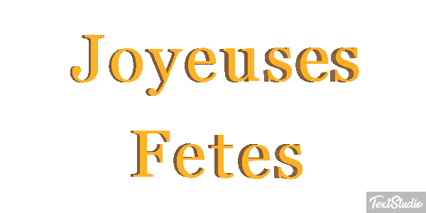 Joyeuses Fêtes Efekt tekstowy