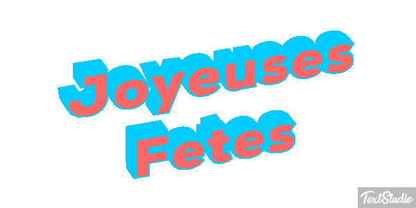 Joyeuses Fêtes Efekt tekstowy