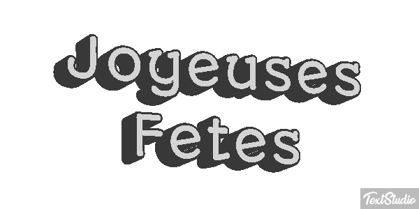 Joyeuses Fêtes Efekt tekstowy