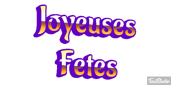 Joyeuses Fêtes Efekt tekstowy