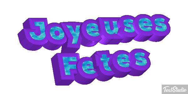 Joyeuses Fêtes Efekt tekstowy