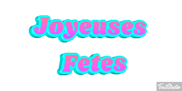 Joyeuses Fêtes Efekt tekstowy