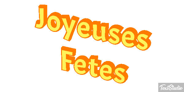 Joyeuses Fêtes Efekt tekstowy