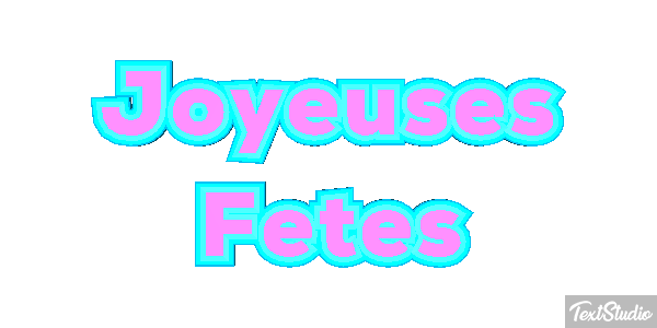 Joyeuses Fêtes Efekt tekstowy