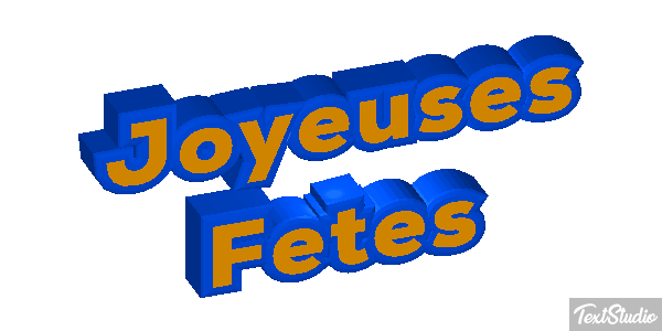 Joyeuses Fêtes Efekt tekstowy