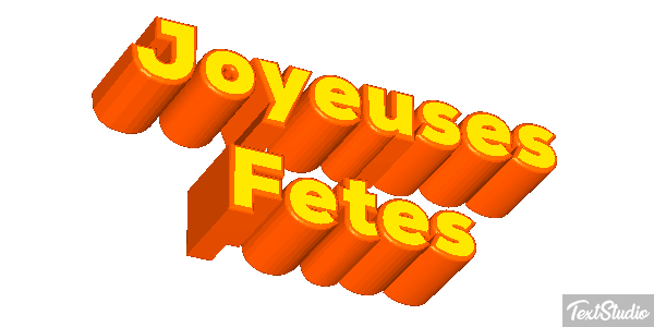 Joyeuses Fêtes Efekt tekstowy