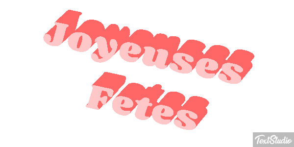 Joyeuses Fêtes Efekt tekstowy