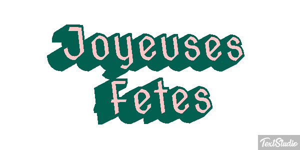 Joyeuses Fêtes Efekt tekstowy