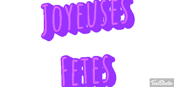 Joyeuses Fêtes Efekt tekstowy