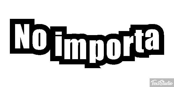 No importa Efekt tekstowy