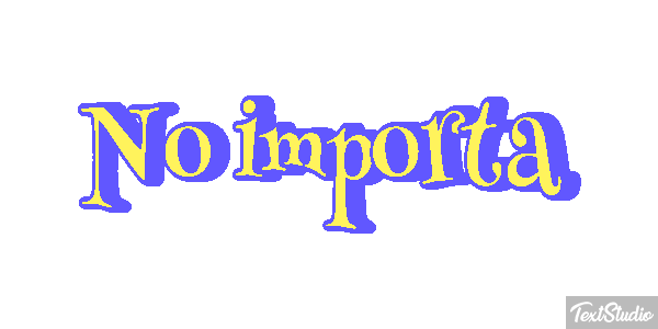 No importa Efekt tekstowy