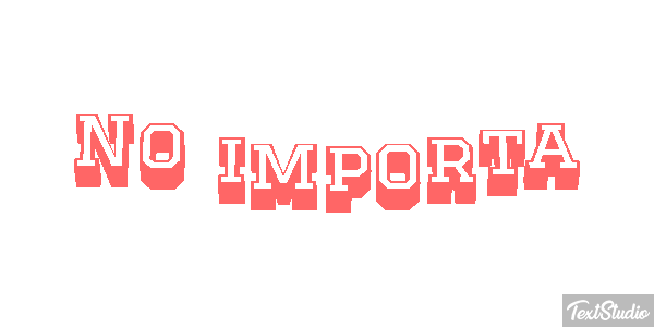 No importa Efekt tekstowy