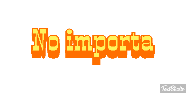 No importa Efekt tekstowy