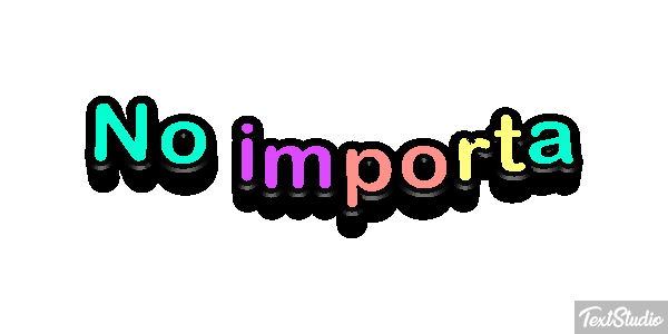 No importa Efekt tekstowy