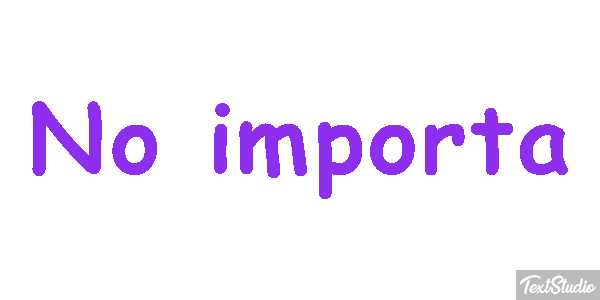 No importa Efekt tekstowy