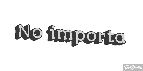 No importa Efekt tekstowy