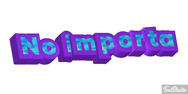 No importa Efekt tekstowy