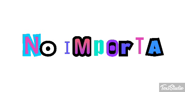 No importa Efekt tekstowy