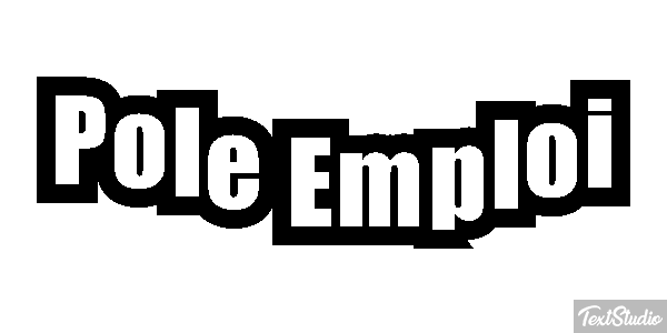 Pole Emploi Text effect