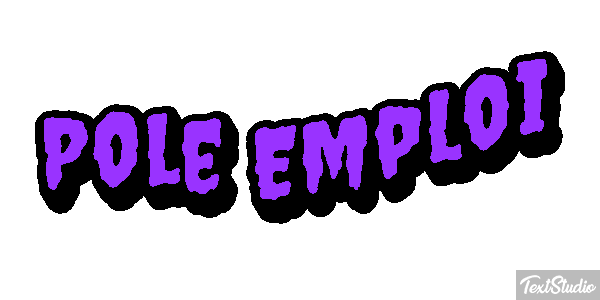 Pole Emploi Text effect