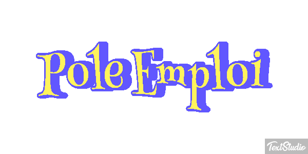 Pole Emploi Text effect