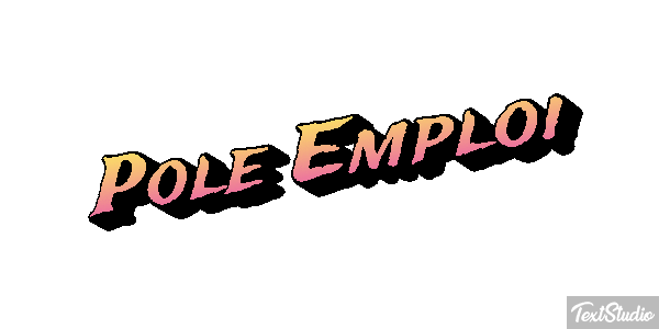 Pole Emploi Text effect