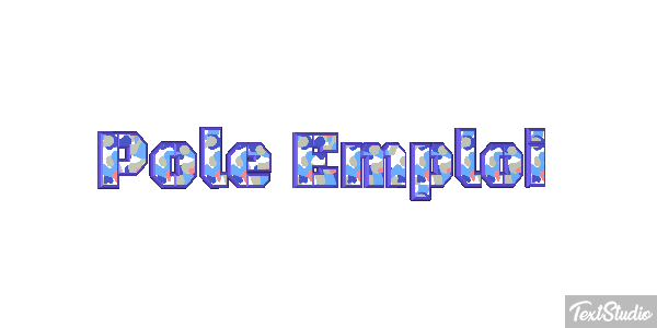 Pole Emploi Text effect
