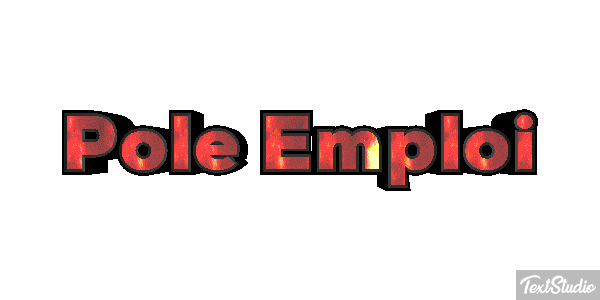 Pole Emploi Text effect