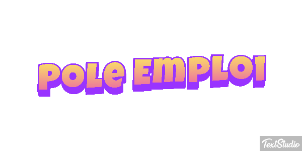 Pole Emploi Text effect