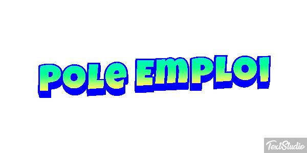 Pole Emploi Text effect