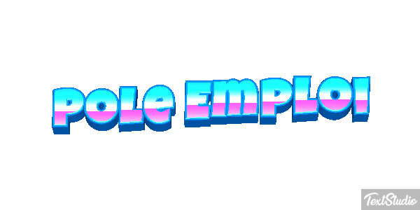 Pole Emploi Text effect