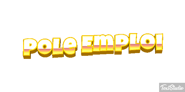 Pole Emploi Text effect