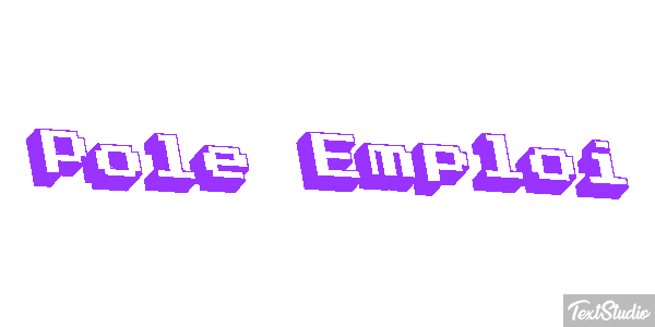 Pole Emploi Text effect