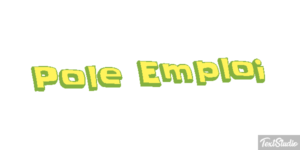Pole Emploi Text effect