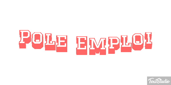 Pole Emploi Text effect