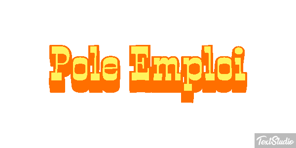 Pole Emploi Text effect
