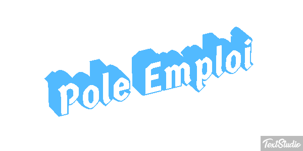Pole Emploi Text effect