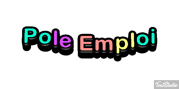 Pole Emploi Text effect