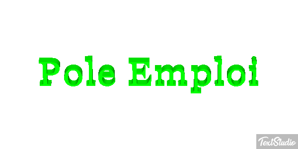 Pole Emploi Text effect