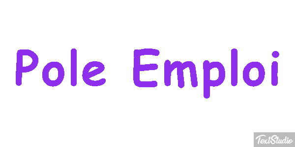 Pole Emploi Text effect
