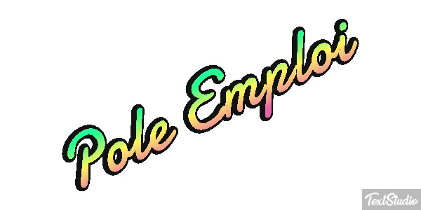 Pole Emploi Text effect