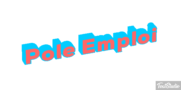Pole Emploi Text effect