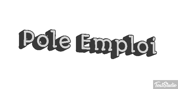 Pole Emploi Text effect