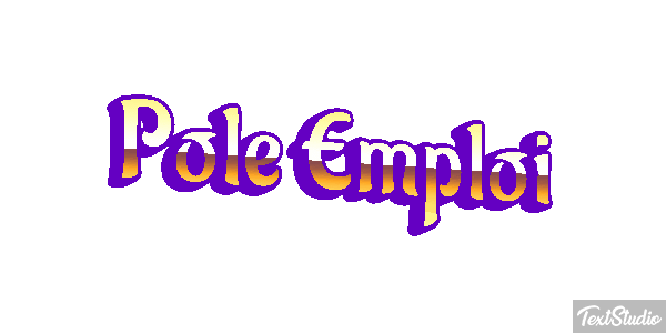 Pole Emploi Text effect
