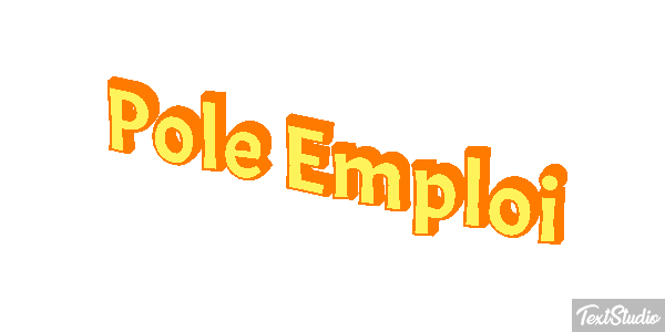 Pole Emploi Text effect